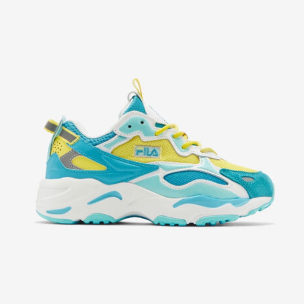 Fila Ray Tracer Apex Yellow and Blue NWT and Box